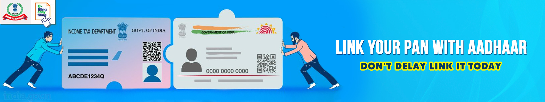 आधार और पैन को लिंक करें